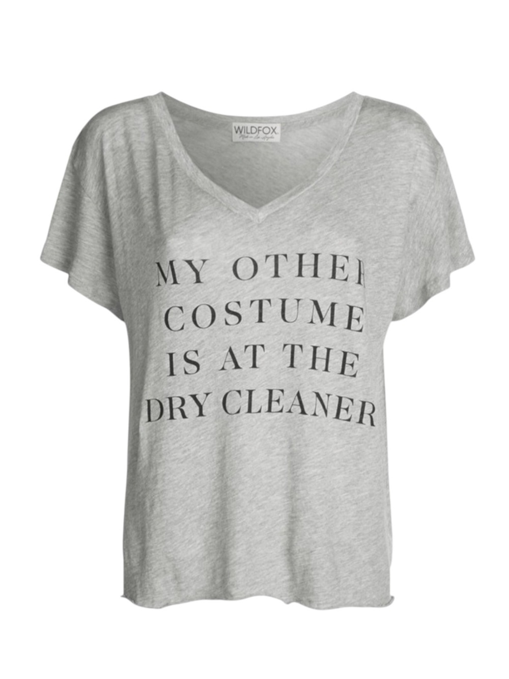 new Wildfox ☻ My Other Costume Halloween Graphic Tee ☻ Heather Grey ☻ Medium ☻ - Picture 5 of 16